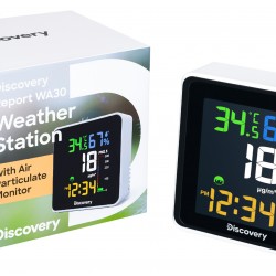 Stazione meteorologica Discovery Report WA30 con monitor del particolato nell’aria Stazione meteorologica Discovery Report WA30 con monitor del particolato nell’aria