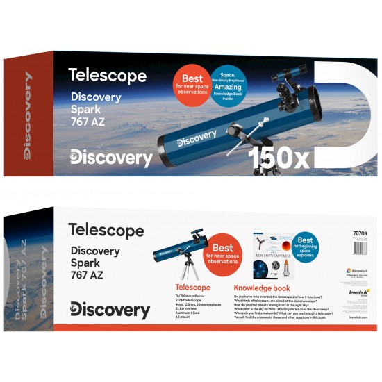 Telescopio Discovery Spark 767 AZ con libro