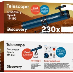 Telescopio Discovery Spark 114 EQ con libro Telescopio Discovery Spark 114 EQ con libro
