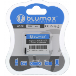 Batteria al Litio compatibile per GoPro Blumax AHDBT-001 GoPro 1100 mAh Batteria al Litio compatibile per GoPro Blumax AHDBT-001 GoPro 1100 mAh