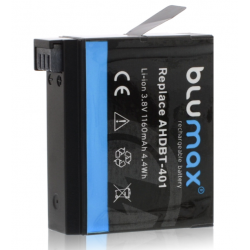 Batteria al Litio compatibile per GoPro Hero 4 AHDBT-401 1160 mAH