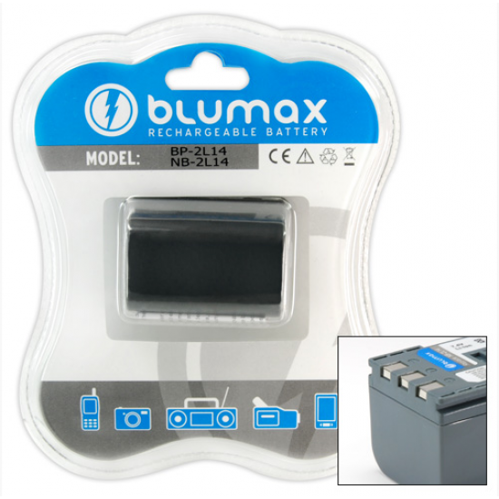 Blumax batteria compatibile per CANON BP-2L24H BP-NB-2L13 BP-NB-2L14