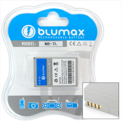 Blumax batteria compatibile per CANON NB-7L NB7L NB 7L 850 mAh
