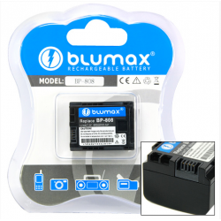 Blumax batteria per CANON B-808 HF G10, HF M306, HF M31, HF M32, HF M36HF M406, HF M41, HF M46, HF S20, HF S200, HF S21, HF S30
