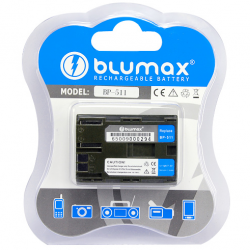 Blumax batteria per CANON BP-511 BP511 1600 mAh EOS 5D 20D 30D 40D D60 300D