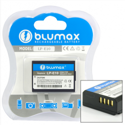 Blumax batteria per CANON LP-E10 LPE10 EOS 1100D, KISS X50, REBEL T3 Blumax batteria per CANON LP-E10 LPE10 EOS 1100D, KISS X50, REBEL T3