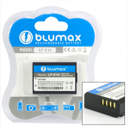 Blumax batteria per CANON LP-E10 LPE10 EOS 1100D, KISS X50, REBEL T3