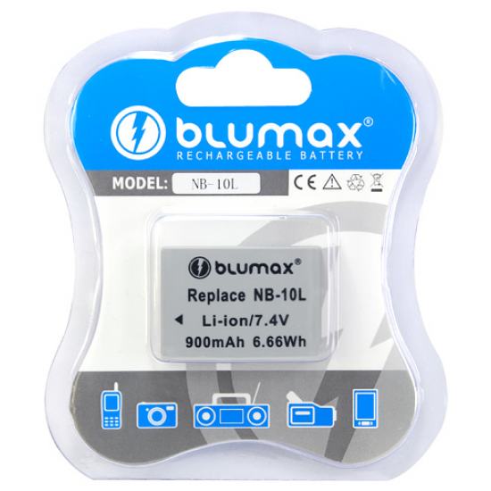 Blumax batteria per CANON NB-10L PowerShot SX40 HS