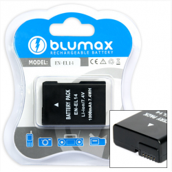 Blumax EN-EL14 P7000 Ver.1.1 Batteria per Nikon D3100 / D3200 / D5100 / D5200 / Coolpix P7000 / P7100 / P7700 (1050mAh, 7.4V)