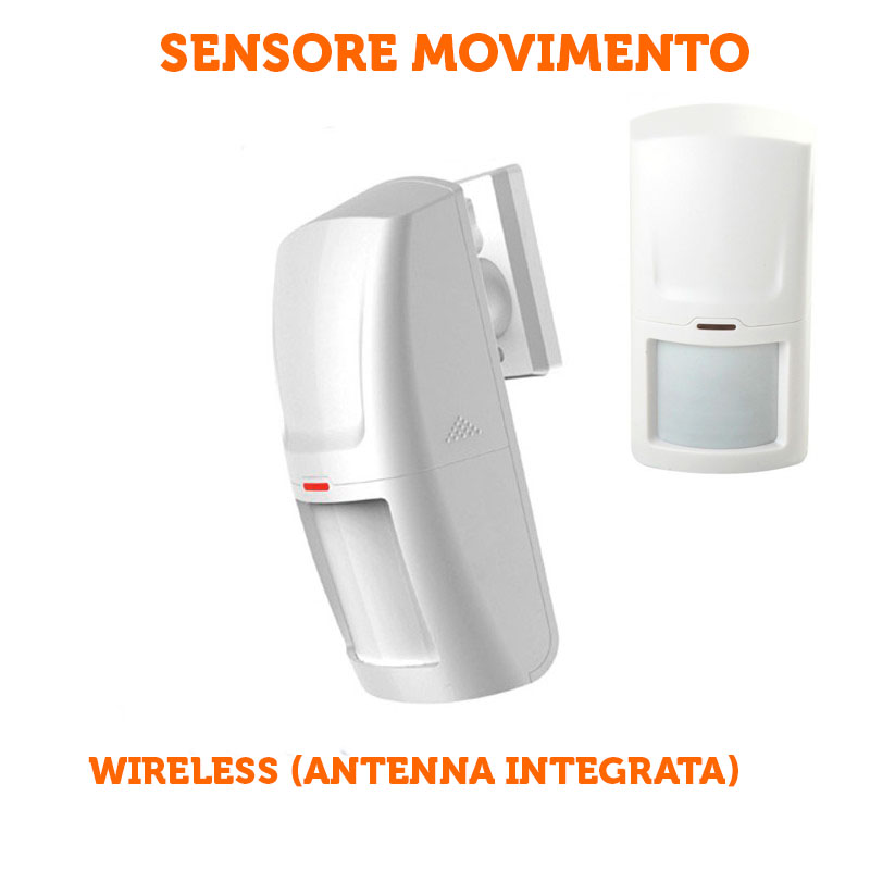 Buy Sensore di movimento PIR volumetrico wireless allarme per allarme gsm