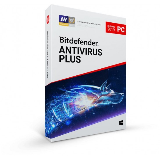 BitDefender Antivirus Plus 2019 3 Computer PC 1 Anno ESD