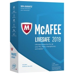 McAfee LiveSafe  Dispositivi Illimitati 1 Anno ESD