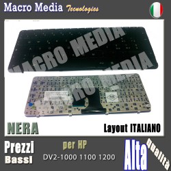 Tastiera Italiano Nera Per HP V100103AK1 DV2 DV2-1000, PAVILION DV2-1000EO, PAVILION DV2-1000EP Tastiera Italiano Nera Per HP V100103AK1 DV2 DV2-1000, PAVILION DV2-1000EO, PAVILION DV2-1000EP